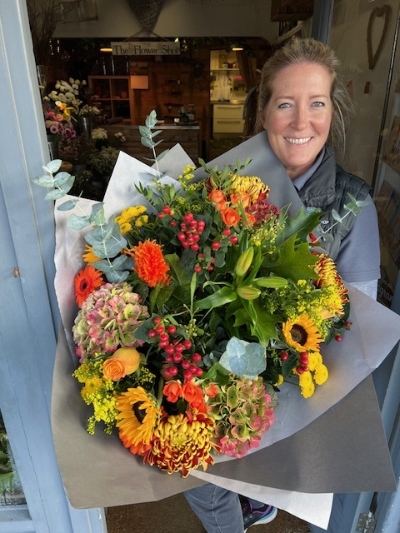 Autumnal Handtied Bouquet