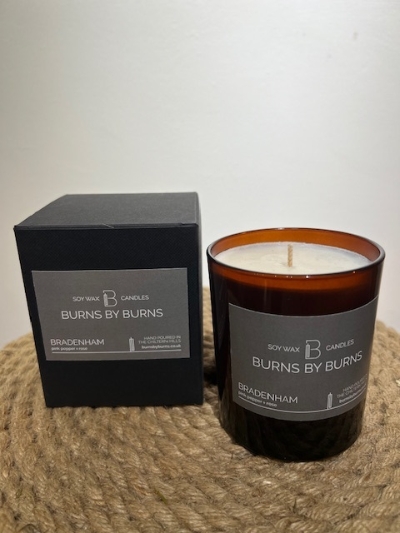 Pink Pepper & Rose Burns by Burns soy candle