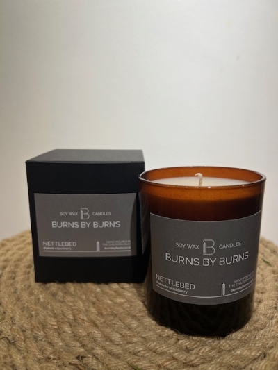 Rhubarb & Blackberry Burns by Burns Soy Candle