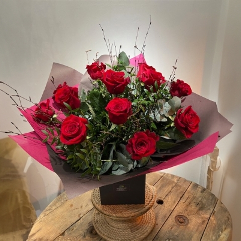 12 Red Rose Bouquet